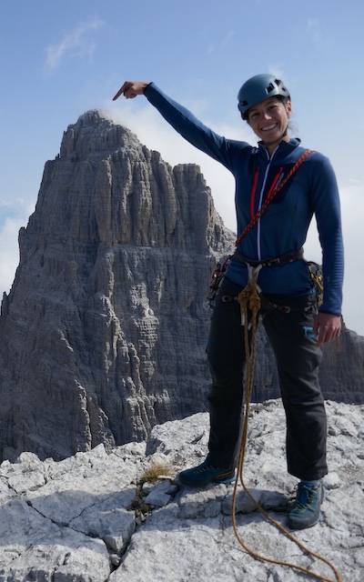 Linda Grossi Vertical AdvenTours Vertical Adventours Linda Pinzolo Campiglio Trentino travel designer outdoor experience tour dolomites dolomiti