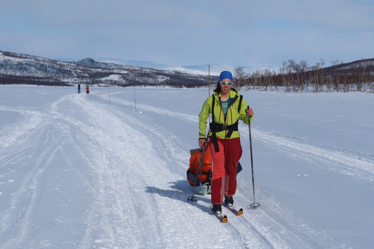 Viaggio sci escursionismo backcountry ski tour travel sci di fondo avventura adventure Svezia Kungsleden Kebnekaise Abisko Kiruna aurora
