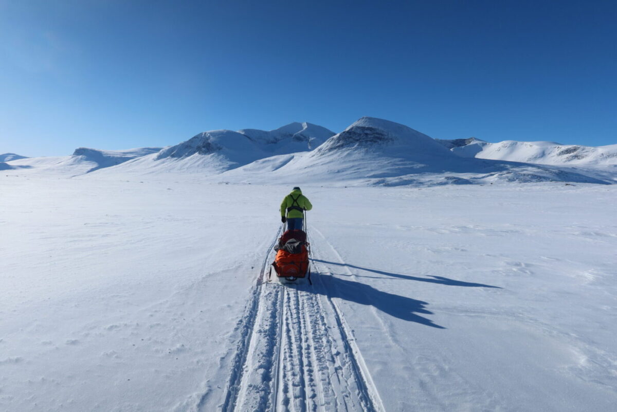 Viaggio sci escursionismo backcountry ski tour travel sci di fondo avventura adventure Svezia Kungsleden Kebnekaise Abisko Kiruna aurora